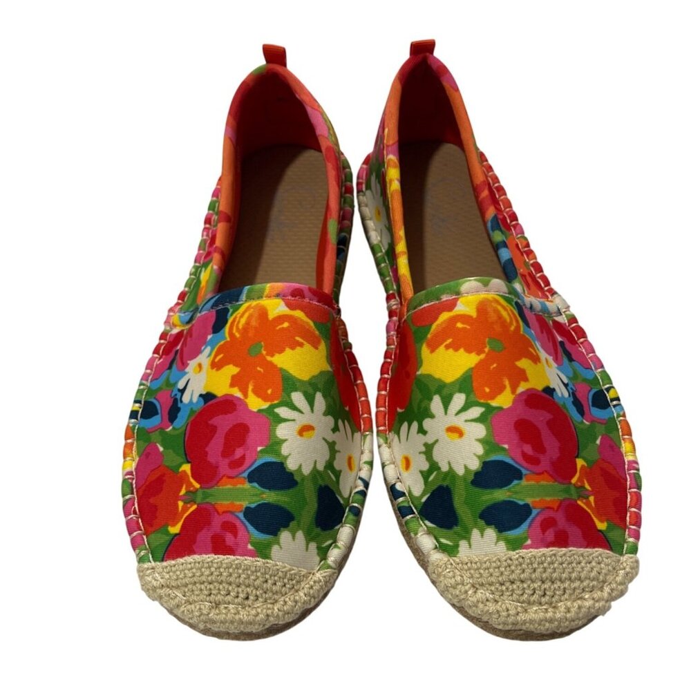 Seastar X Frances Valentine Floral Explosion Beachcomber Espadrille Flats Size 8 - Picture 2 of 10